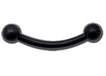 Bilanciere in titanio nero con sfere 3 mm | Itc