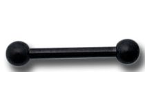 Barre in titanio nero da 1,2 mm
