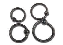 Anello in acciaio Black Twist | Itc