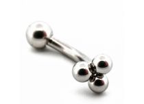 Micro Banana 1,2 x 6 mm in acciaio Trinity Ball | Itc