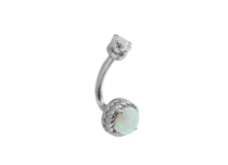 Micro banana Rook Titanium 1.2X7 strass ball Blu
