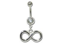 Banana Steel Fancy White Crystal Infinity Pattern | Itc