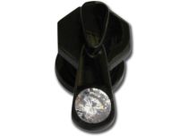 Plug Steel Black Crystal Zip | Itc