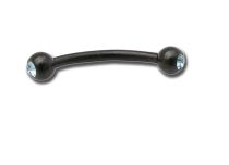 Banana Acciaio Nero Doppio Cristallo Palline colorate 3 mm |  ITC