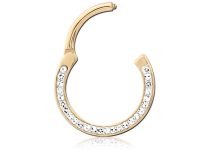 Anello Chanière in strass bianco | Itc