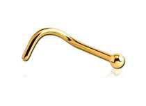 Stud Nose in acciaio oro palla fine 2,3 mm | Itc
