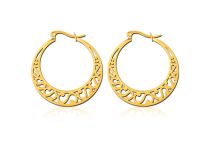 Coppia di orecchini in oro in stile creolo | Itc