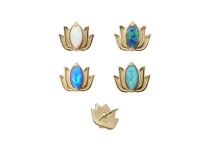 Accessorio senza filo CoCr Pvd Oro 0,5X8 motivo loto