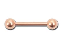 Barbell in acciaio oro rosa 5 mm | Itc
