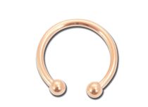 Piercing finto setto in acciaio rosa ferro di cavallo | Itc