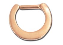 Anello per setto nasale in acciaio rosa con cerniera | Itc