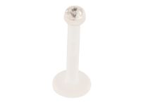 Confezione da 10 pezzi di Labret BioFlex Sterile Bianco Antimicrobico Strass 3 mm |  ITC