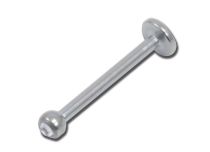 Scatola 10 pezzi disco sterile in titanio Labret 4 mm palla 2,5 mm Strass Bianco | Itc