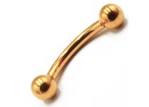 Pallone sterile interno in titanio PVD oro 3 mm