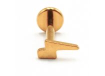 Labret Titanio PVD Oro Interno Sterile Zip pattern | Itc