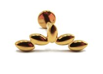 Labret Titanium PVD Gold Internal Sterile Almond pattern | Itc