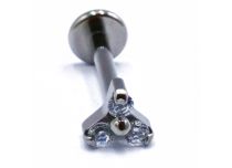 Labret Titane Interne Stérile motif Griffé Trinité | Itc
