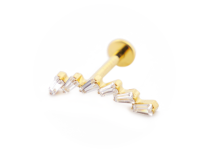 Labret Titanium PVD Gold Internal Sterile Domino pattern | Itc