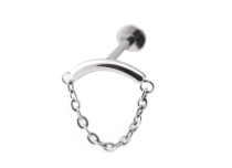 Labret sterile interna in titanio con barr curvo e catena | Itc