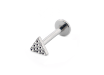 Labret Titane Interne Stérile motif Triangle Martelé | Itc