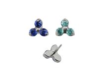 Accessorio filettato in titanio 0,5X3,5 con motivo trinity