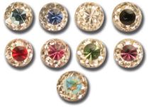 Clip a pressione Testa in acciaio multicristallo colorato | Itc