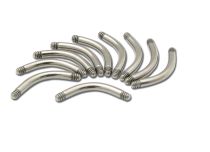 Set di barre curve in titanio senza sfera | Itc