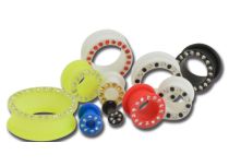 Set di tunnel flessibili in silicone con mix di strass colorati | Itc