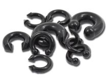 Set di ferri di cavallo in silicone nero con palline e punte | Itc