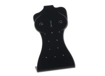 Espositore per gioielli a 12 posti teton acryl. Nero
