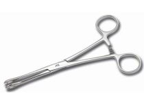 Pinza in acciaio inox piccola rotonda aperta 4,5 x 8 mm lunghezza 15,5 cm