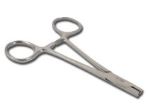 Pinzetta in acciaio inox per applicazione dermica di 3 mm, lunga 11 cm
