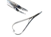 Morsetto in acciaio inox per gioielli montati in superficie 14 cm