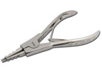 Pinza per anelli di sicurezza in acciaio inox lunga 13 cm