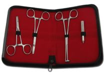 Set di 4 pinze per piercing in acciaio inossidabile