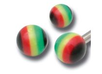 Set di 5 palline rasta in acrilico |Itc