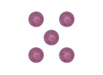 Confezione da 5 sfere in acrilico 1,6x5 glitter viola UV
