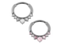 Anello a cerniera in acciaio Opale Sintetico |  ITC