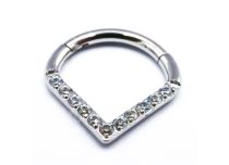 Anello con cerniera a goccia in strass | Itc