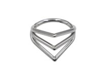 Anello a cerniera in titanio con 3 triangoli | Itc