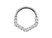 bijou piercing forme géométrique titane