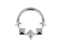 Anello di cerniera quadrato in titanio