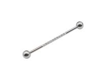 Bilanciere industriale in acciaio con sfera da 5 mm e strass | Itc