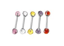 barbell titane boules effet nacré