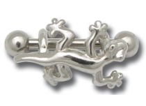 Barbell Steel Bow pattern Lizard Ball 3mm | Itc