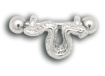 Palline in acciaio Barbell Arcade Snake 3mm | Itc