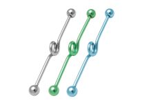 Palla industriale in acciaio Barbell 5 mm modello Spirale colorata 10 mm |  ITC
