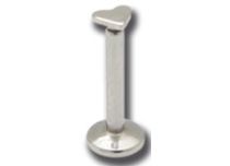 Labret interna in acciaio a forma di cuore piatto | Itc