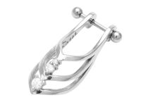 Barbell Acier Accessoire Spécial Cartillage Orné de Strass |  ITC
