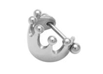 Barbell Acier Accessoire Spécial Cartillage motif Couronne |  ITC